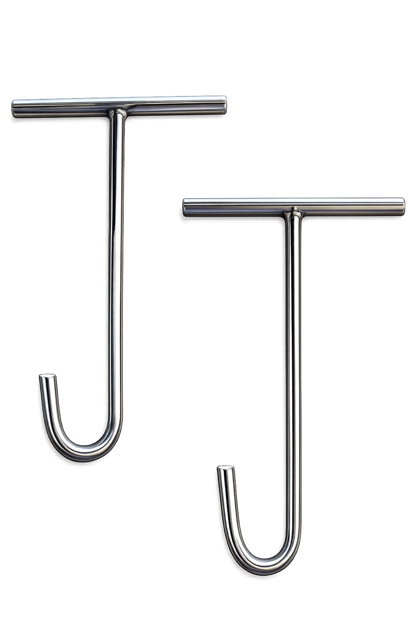 Outdoor cooking accessories and lifting hooks