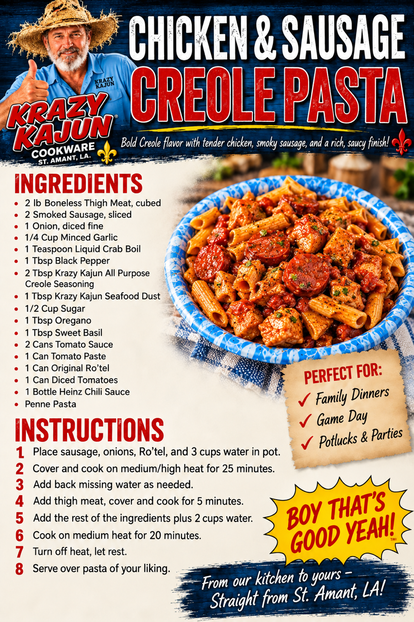 Chicken & Sausage Creole Pasta